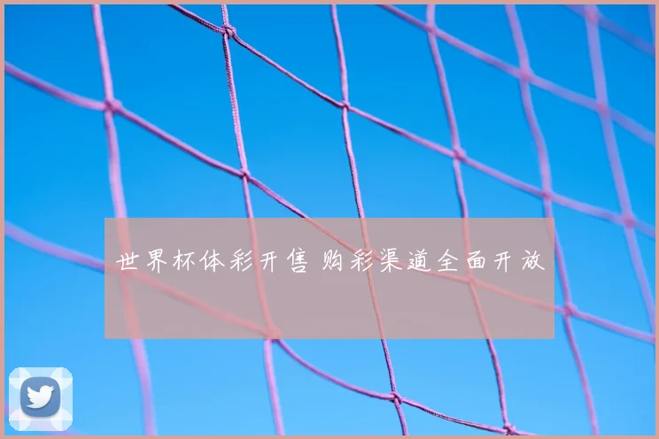 世界杯体彩开售 购彩渠道全面开放