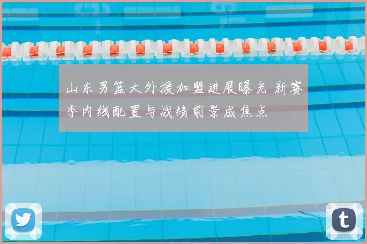 山东男篮大外援加盟进展曝光 新赛季内线配置与战绩前景成焦点